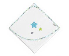 Sterntaler Serviette de bain à capuche Erik, Âge: à partir de 0 Mois, 100 x 100 cm, Blanc