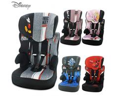 NANIA Mycarsit Siège Auto Beline Groupe 1/2/3 avec Protection Latérale Fabriqué en France Mickey 9-36 kg 292569 Mickey First