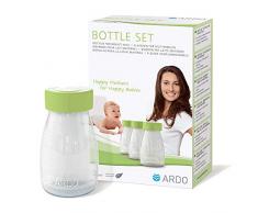 ARDO Le lot de 3 Biberons à lait maternel, transparent
