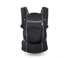 Hauck / Close to me / Porte Bébé Physiologique / avec Réducteur de Siège / Ventral / Respirant / Ceinture Rembourrée / Confortable / Naissance à 12 kg / Noir