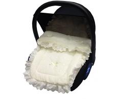 Broderie anglaise Chancelière Siège auto/Cosy orteils bébé Silver Cross Simplicité/Ventura Crème