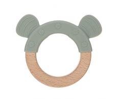 Lässig Anneau de Dentition Bois/Silicone Chat