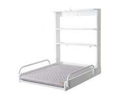 Roba 212015WEV230 Étagère murale avec matelas à langer style moderne Blanc