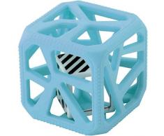 MALARKEY KIDS Kids Hochet Cube de Dentition en Silicone Alimentaire Facile à Agripper Bleu 1 Unité