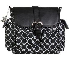 Kalencom Sac à langer avec double trous (Noir)