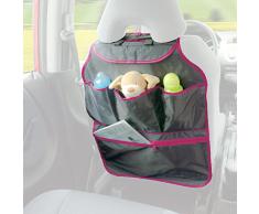Diago 30075.74340 Organisateur de voiture à fixer à larrière des fauteuils avant Gris/magenta