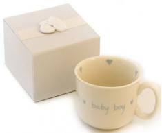 Kitted Out My Christening Tasse pour bébé avec poignée Bleu