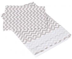 Italbaby 020.1006-004 Parure de lit 3 pièces Zigzag Taupe