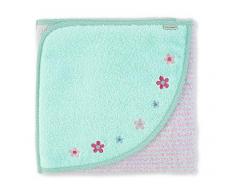 Sterntaler Drap de Bain Zoo Câlin, Lama Lotte, Âge : Dès la naissance, 100 x 100 cm, Rose/Vert menthe