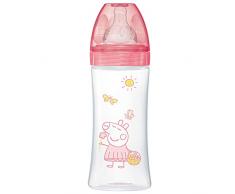 dodie Initiation+ Biberon Anti-Colique Peppa Pig Tétine Ronde 3 Vitesses Débit 3 6 + Mois 330 ml