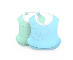 Vital Innovations 78220 Twistshake Bavoir pour enfant Bleu pastel