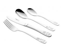 Esmeyer - 75.1571/00 - Lot de 4 Couverts Enfants - 2 Cuillères + Fourchette + Couteau