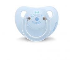 Suavinex Lovely Biscuit Sucette Physiologique en Silicone Bleu 0/6 Mois