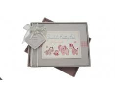 White Cotton Cards Grandads Boasting Book Album photos Rose vichy