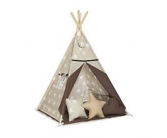 Fun with mum TEE-SET-ELE-BRO Tipi Ensemble tapis et coussin Multicolore