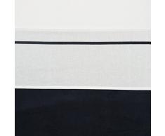 Meyco Lot 414010 Grand drap plat avec bordure, 100 x 150 cm, bleu marine/blanc