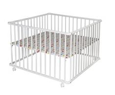 Schardt Bébé Basic, 100 X 100 cm, Plastique Prisma Tapis de Parc Compris Blanc