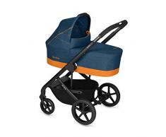 CYBEX Gold Poussette Combinée Balios S avec Nacelle Cot S, De la Naissance jusquà 17 kg (4 Ans Environ), Tropical Blue