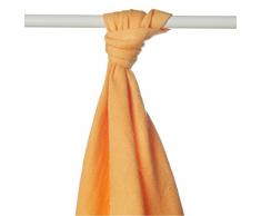 XKKO bmb09 0003 a Couche Serviettes à langer Bambou, allaiter, comme tapis ou couverture légère, couches 90 x 100 cm, ORANGE