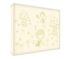 Feel Good Art FAIRYLAND128-01IT Tableau sur Toile Piccolo (30 x 30 x 4 cm) Beige