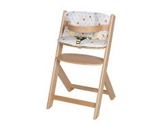 Schardt 01 126 00 01 1/746 Domino III chaise haute hêtre avec coussin dassise maliz, massif laqué naturel