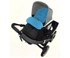 Chancelière/Cosy orteils Compatible avec Bebecar Stylo Poussette Bleu océan