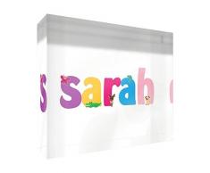 Feel Good Art Diamant poli/Souvenir pour bébé Symboliquement pour la chambre de bébé en design mignon (7,4 x 10,5 x 2 x 2 cm, petit, crème, aujourdhui est un cadeau, cest pourquoi Ils Call It le cadeau)