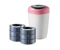Sangenic - 87008101 - Poubelle à Couches Simplee - Rose + Tommee Tippee 43335672 Recharges pour Poubelle