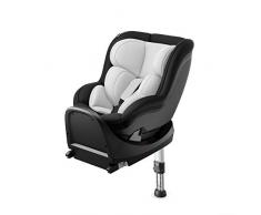 Hauck iPro Kids Set - Siège Auto Évolutif Dos à la Route i-Size + Base ISOFIX de la Naissance à 18 kg avec Réducteur de Siège Nouveau Né - Gris Argenté