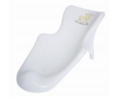 BIECO 11001707 - siège blanc baignoire bébé ergonomique, avec motif de girafe et anti - glissement - fonction, environ 53 x 24 x 19 cm, de 0 à environ 6 mois