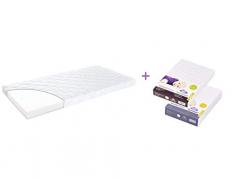 Träumeland A000064 EASY Matelas 60 x 120 cm + 2 draps housse assortis Multicolore
