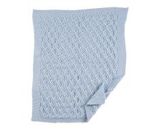 Andy & Helen 2/562 V10 Couverture Berceau mélangé laine, ciel