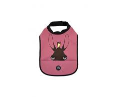 babyLivia Bavoir col montant Motif élan Bordeaux