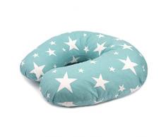 Pekitas CL-StarsGreen Coussin dallaitement Motif étoile Vert Unisexe