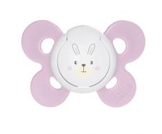 Chicco 74931110000 Sucette Physio Comfort Silicone - Rose - 0-6m