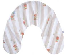 Julius Zöllner 4620019121 - Housse de coussin dallaitement Banane - Rayures et motif ourson - env. 190 cm