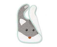 Sterntaler Bavoir en Plastique avec Velcro Waldis Hoppel/Filou, Taille: 26 x 38 cm