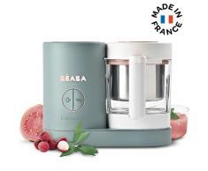 BÉABA, Babycook Néo, Robot Bébé 4 en 1 Mixeur-Cuiseur, Diversification alimentaire, Petits pots bébé maison, Cuisson Vapeur Douce, Made in France, Bol Verre et Cuve Inox, Eucalyptus