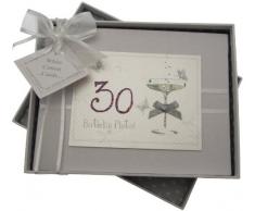 30th Birthday, Small Photo Album, Coupé Glass