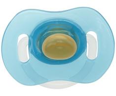 Mebby Sucette Anatomique Bleu en Latex 0-6 Mois avec motifs abstraits