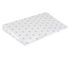 Medi Partners Parure de lit pour bébé 100% coton Motif étoiles grises et blanches 60 x 38 cm