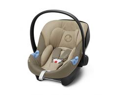 CYBEX Gold Siège Auto Coque pour Bébé Aton M i-Size, Réducteur Nouveau-né Inclus, Pour les Enfants de 45 cm à 87 cm, (soit 13 kg max.), Classic Beige