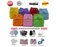 Lot de 14 chiffons lavables + 14 inserts + au choix offert – Promo (comprend 2 inserts en toile et coton)