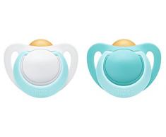 Nuk Genius tétine latex, forme orthodontique, sans Bisphénol A, lot de 2
