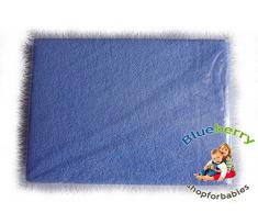 Blueberryshop Jersey Coton Drap-housse pour lit pour enfant et lit pour bébé, 140 cm de longueur x largeur de 70 cm, Bleu pâle