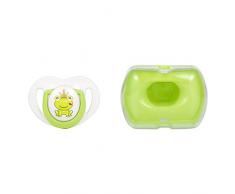 Mamajoo MMJ3992 Mamajoo Sucette en silicone Motif grenouille Vert Taille M