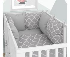 Nid dange – 6 coussins en velours pour lit bébé 60 x 120 cm