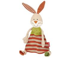 sigikid 48921, fille et garçon, doudou lapin, coton organique, beige/orange, ‘Organic Collection’