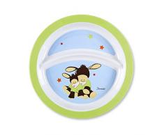 Sterntaler Assiette Bébé, Emmi lâne, Âge: Pour les bébés à partir de 6 mois, Bleu/Vert