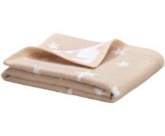 Julius Zöllner Couverture en coton/jacquard et ruban velours - Motif étoile - Taille: 75 x 100 cm